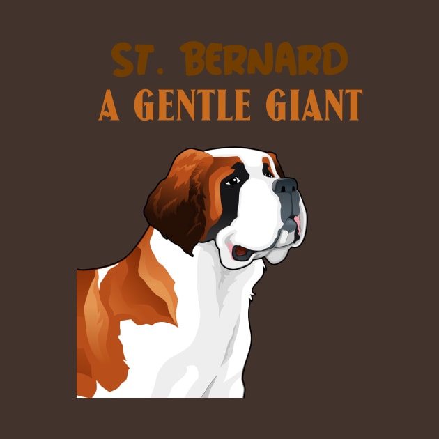 St. Bernard, a gentle giant by Designs by Eliane