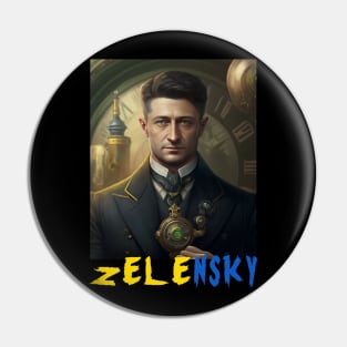 Zelensky Digital Artwork Pin