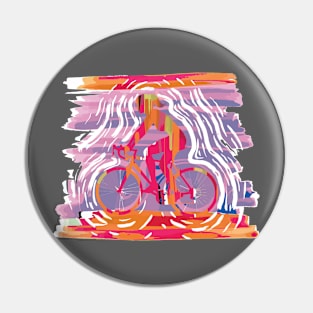 Vintage Mountain Bike Gift for Women Pin