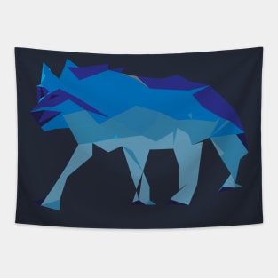 Polygonal Wolf Tapestry