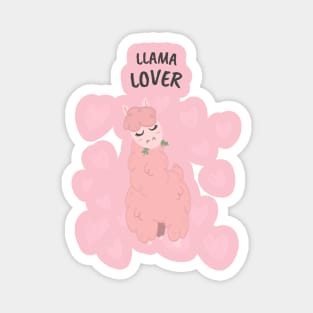 Llama heart Magnet