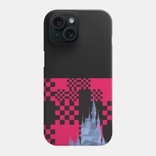 Black/Pink/Blue Magic Castle Silhouette Phone Case