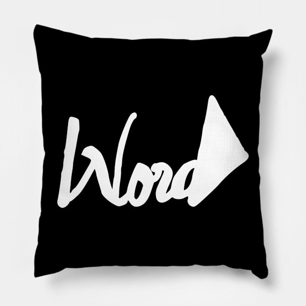 word play Pillow by Oluwa290