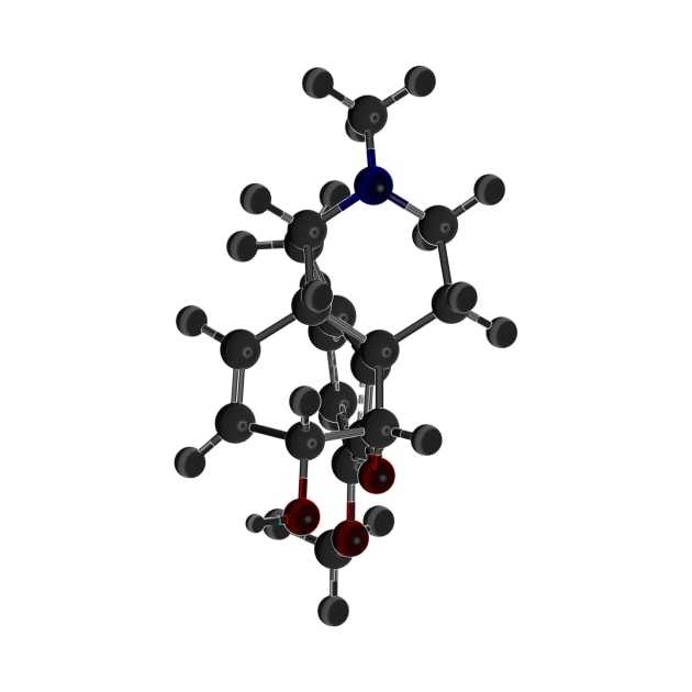 Codeine Molecule by ChemECool