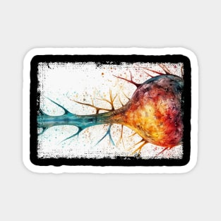 Abstract Human nerve cell Magnet