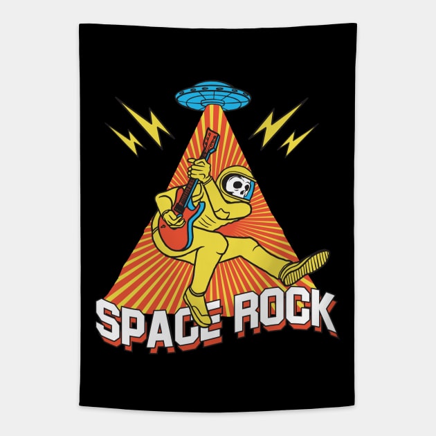 Space Rock Tapestry by rjartworks