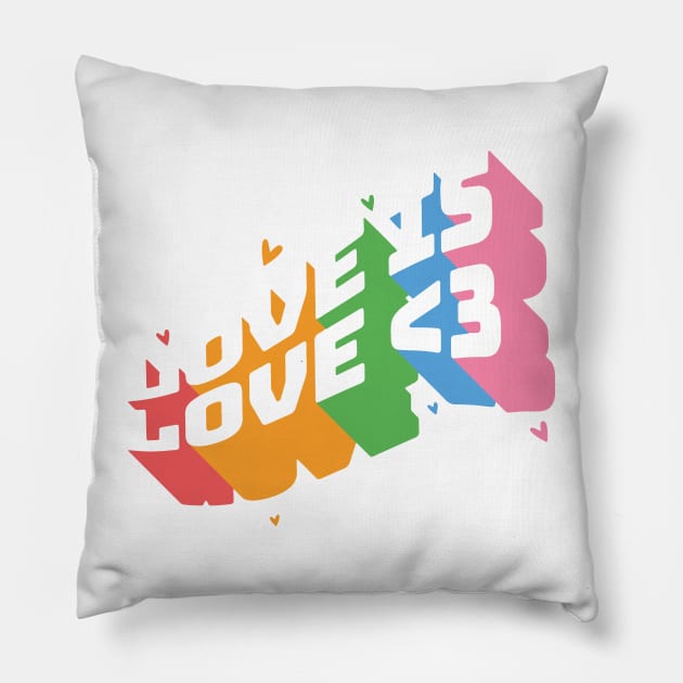 LGBTQ Love is Love Pride Gay Lesbian Straight Ally Pillow by uncommontee