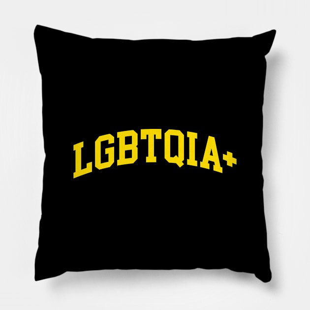 LGBTQIA+ Pillow by monkeyflip