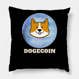 dogecoin coin  meme to the moon Pillow