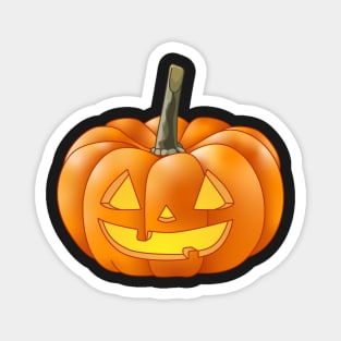 A Short Jack 'O Lantern (Black) Magnet