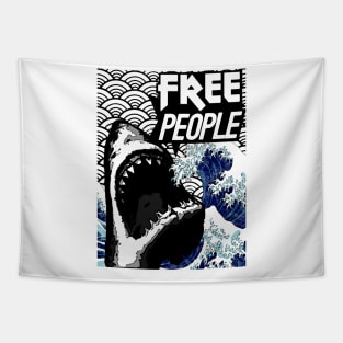 FREE PEOPLE SHARK Tapestry