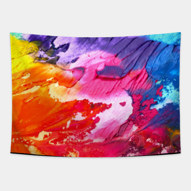 Acrylic Colour Painting Acrylic Painting Tapestry Teepublic