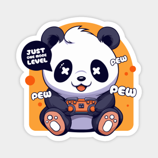 Gamer Panda Pew Pew Cute Kawaii Panda Video Games Magnet