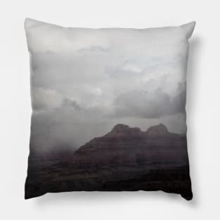 Dark Clouds over Grand Canyon Pillow