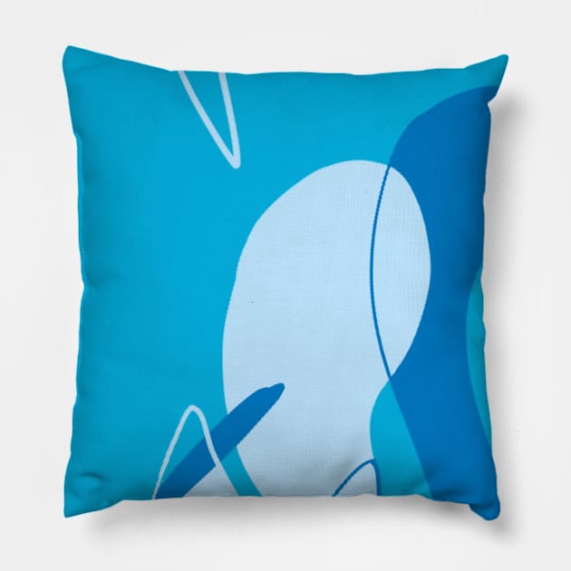 Azules Pillow by vestidofloreado