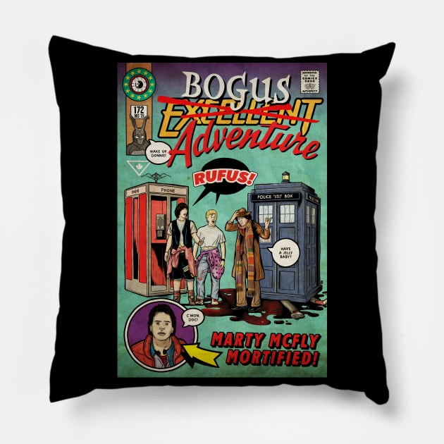 Bogus Adventure (Culture Creep) Pillow by Baddest Shirt Co.