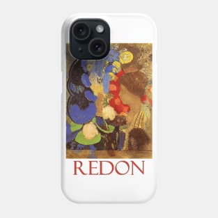 Woman Among the Flowers by Odilon Redon Phone Case