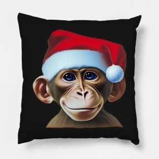 Cute Christmas Monkey Pillow