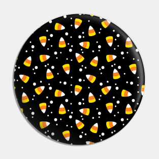 Halloween Candy Corn Pattern Pin