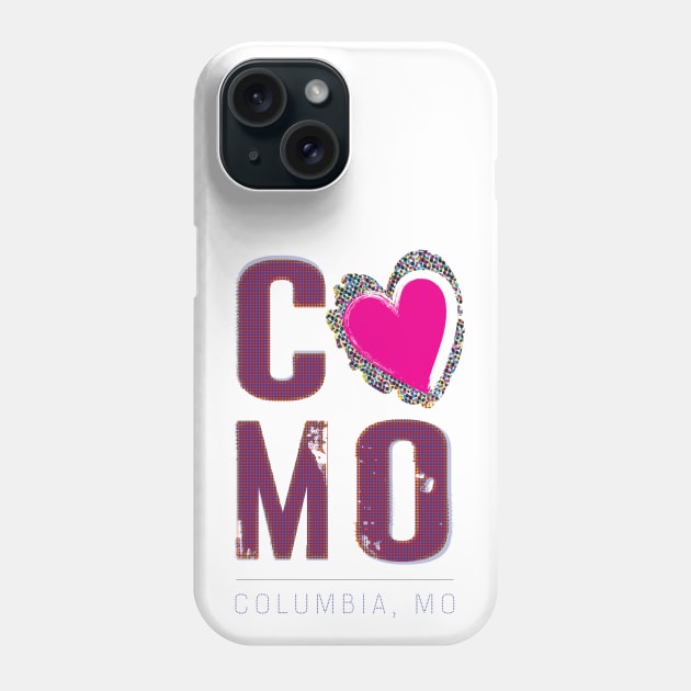 CoMo Love - Columbia, Missouri Phone Case by MandaTshirt