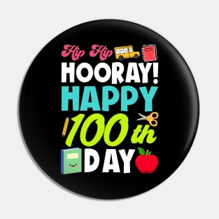 Happy 100th Day of School Teachers Kids 100 Days Smarter Pin