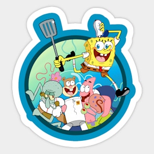 Spongebob funny face Sticker for Sale by stickers--Hakim