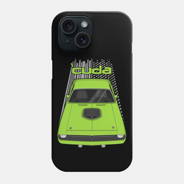 Plymouth Barracuda - Hemi Cuda - 1970 - Sublime Green Phone Case by V8social