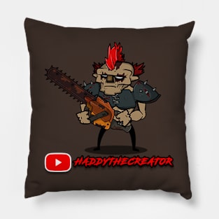 Post Apocalyptic Chainsaw Thug Pillow