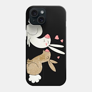 kissing rabbits Phone Case