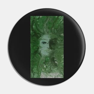 Lady in Green Pin