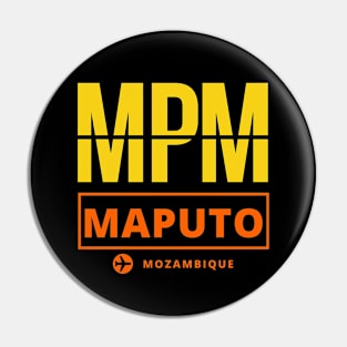 MPM - Maputo airport code Pin