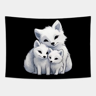 Fox Mum & Kids Tapestry