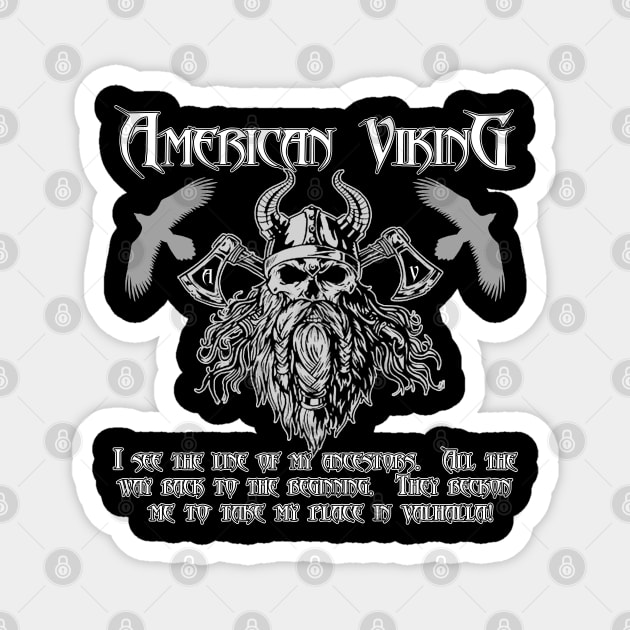 American Viking Magnet by Did U Know