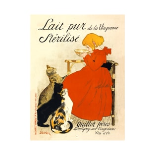 Lait pur de la Vingeanne stérilisé Vintage Poster 1894 T-Shirt