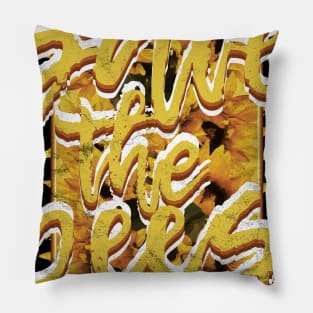 Save The Bees Plant Flower Pillow