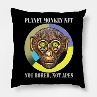 Planet Monkey Animals Not Bored Apes Pillow