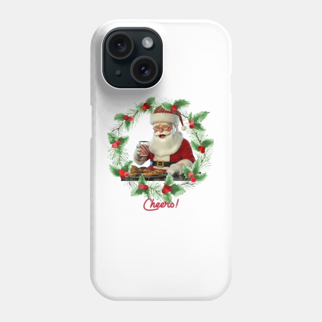 Cheers with Santa Claus! Phone Case by TeeandecorAuthentic