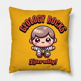 Geology Rocks Literally Rock Collector Geologist Funny Pillow