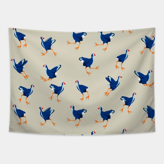 Pukeko Tapestry by mailboxdisco