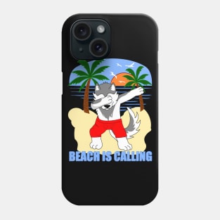 Summer Beach is calling Kids DAB Wolf Phone Case