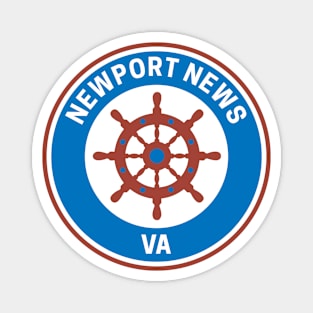 Vintage Newport News Virginia Magnet