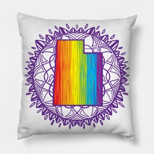 Utah Mandala Pride Pillow