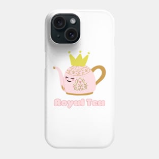 Royal Tea Kawaii Teapot with Crown Phone Case