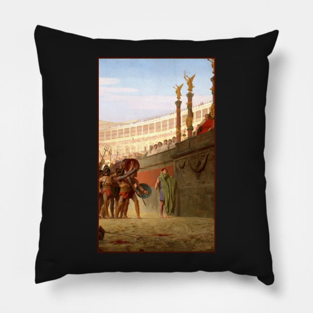 Ave Caesar by Gerome Pillow by academic-art