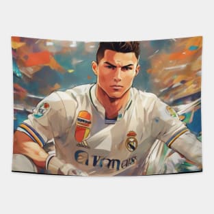 Cristiano Ronaldo CR7 Anime Artwork Gift Tapestry