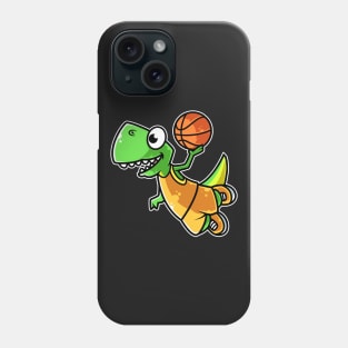 Tyrannosaurus Rex Basketball Team Sports B-ball Dinosaur design Phone Case