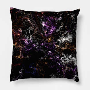 Neon Flames Pillow