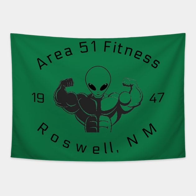 Area 51 Fitness Tapestry by InvictusFitness