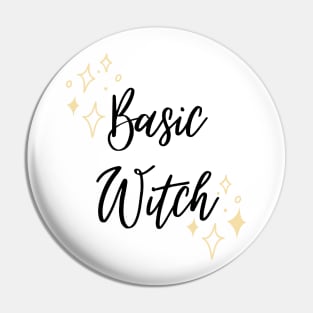 Basic Witch Halloween Cute Minimalistic Graphic Design Stars Cute Pin