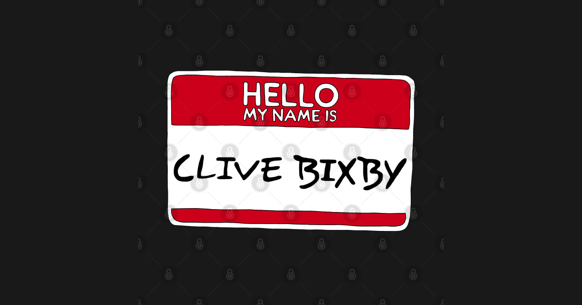Clive Bixby T-Shirt Modern Phil Nameplate Sign Symbol Family